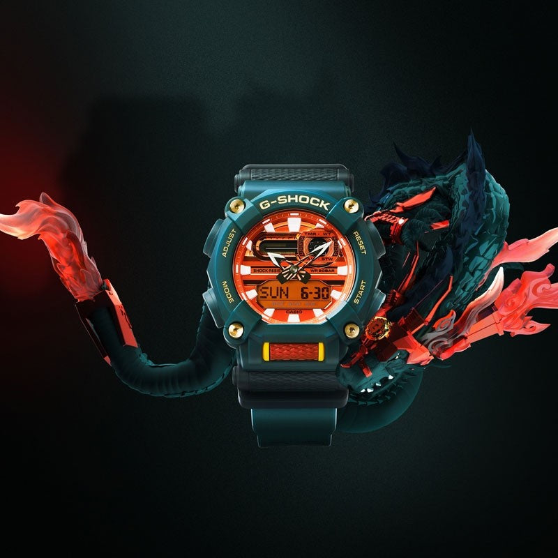 CASIO G-Shock Analog-Digital 'Green' GA-900DBR-3A