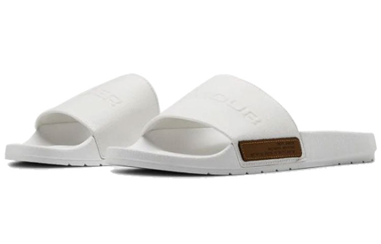 Under Armour Core Remix Canvas Slippers White 3022739-100