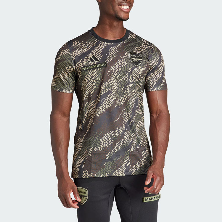 adidas x Maharishi Arsenal Jersey Asia Sizing 'White Green Brown' IN4752