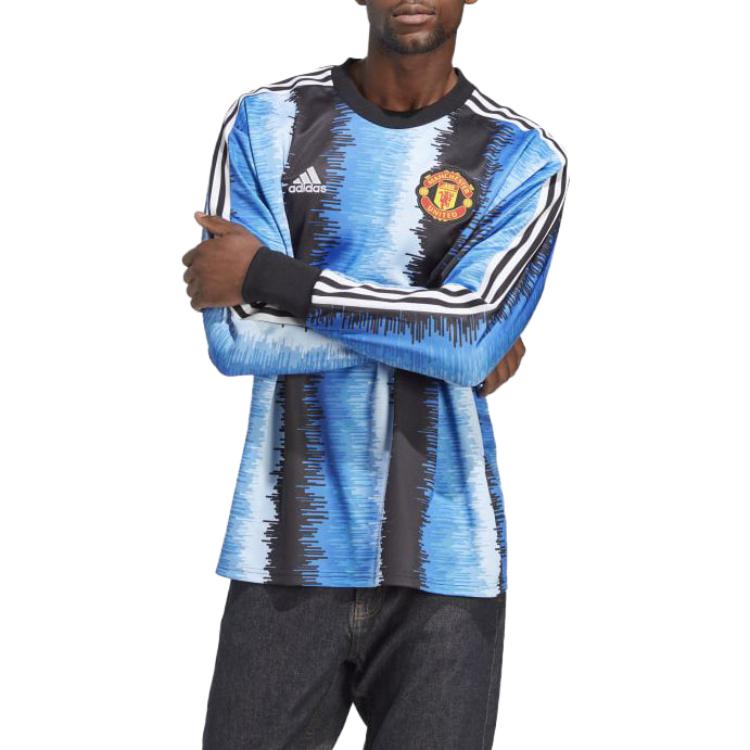 adidas Manchester United Icon Goalkeeper Jersey 'Black Real Blue' HT1994