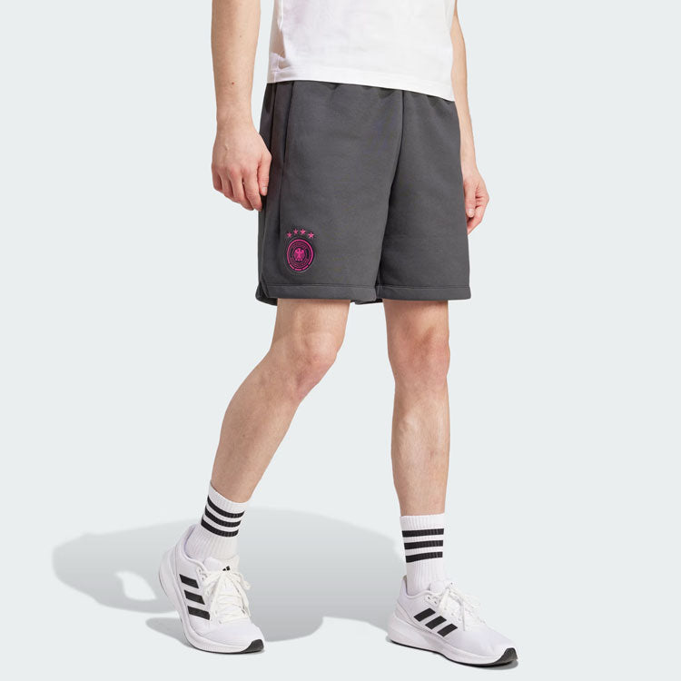 adidas Germany Travel Shorts Asia Sizing 'Carbon' IU2099