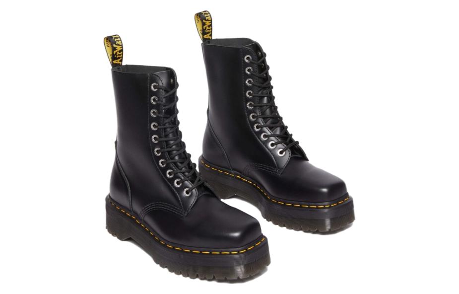 (WMNS) Dr. Martens 1490 Quad Leather Boots 'Black' 31147001