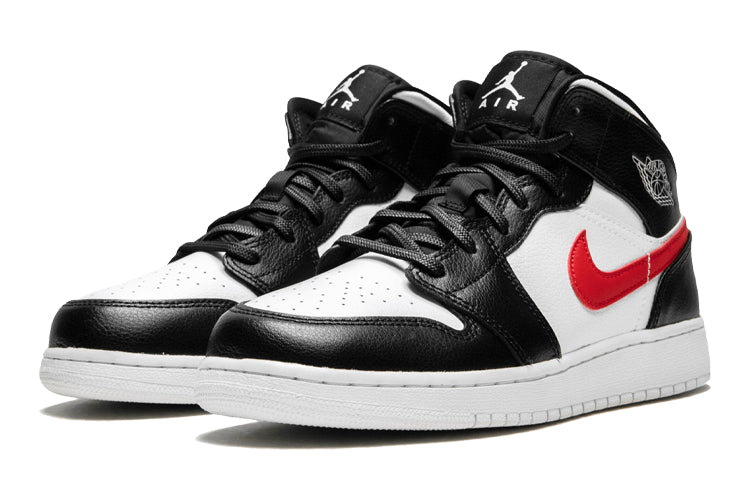 (GS) Air Jordan 1 Retro Mid 'Multi-Color Swoosh' 554725-052