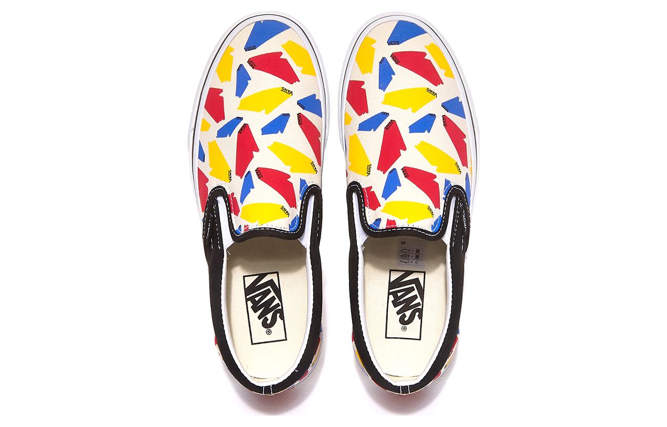 Vans CLASSIC SLIP-ON (POP LOGO) Black 'White Red Yellow' VN0A4U382O8
