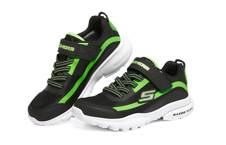 (GS) Skechers Razor Flex 'Black Green' 403778L-BKLM