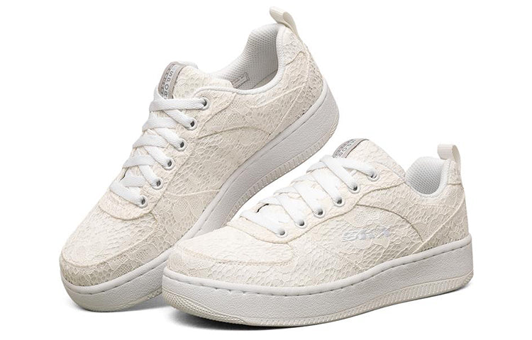 (WMNS) Skechers Sport Court 92 Low-Top Running Shoes Ivory 149448-WHT
