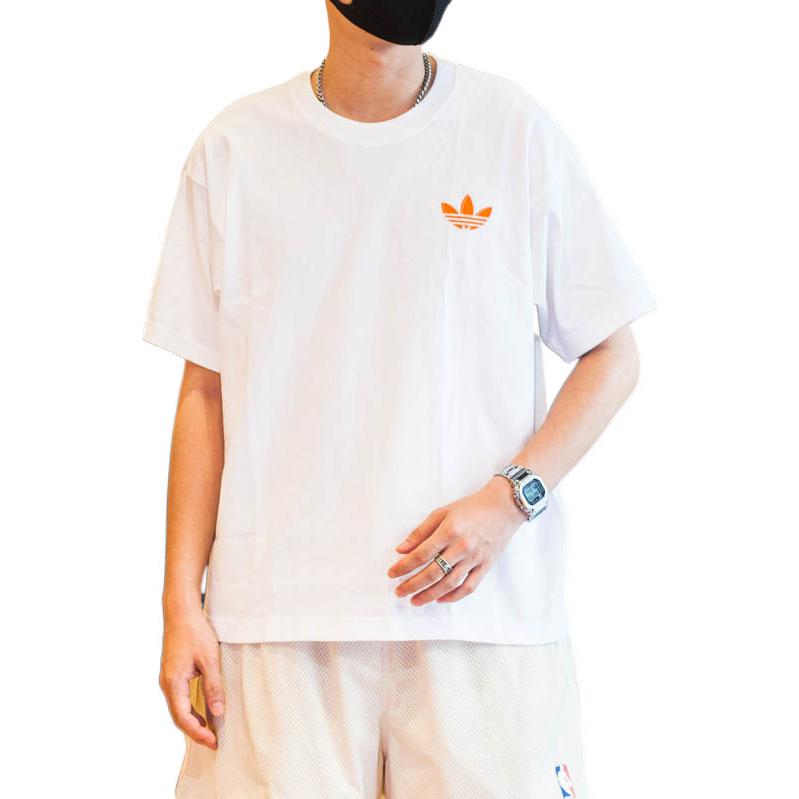 adidas originals Cotton Logo Short Sleeve Unisex White T-Shirt H47112