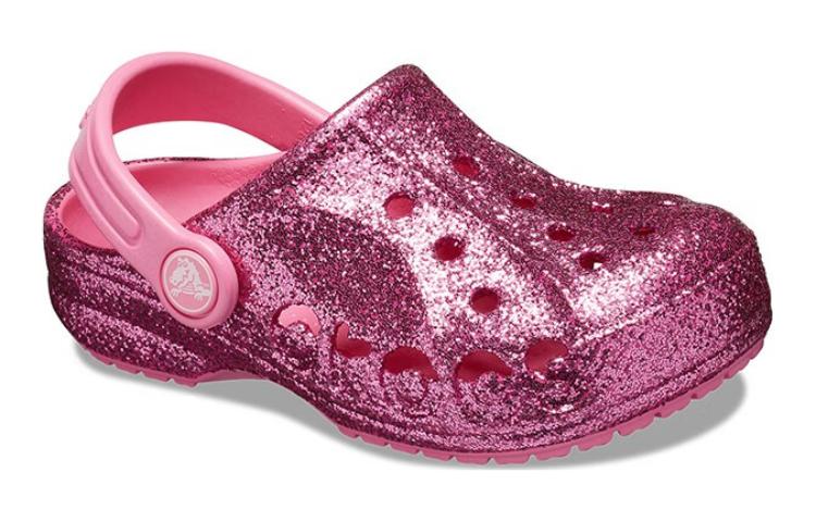 (GS) Crocs Baya Glitter Clog 'Pink' 207014-669