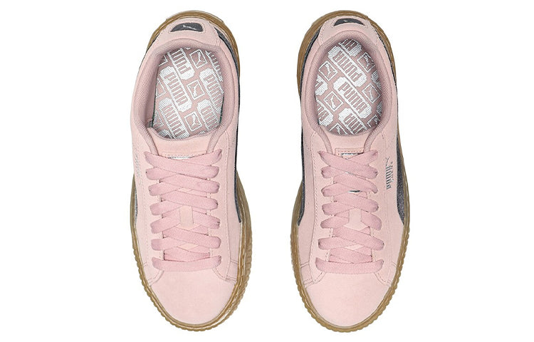 (WMNS) PUMA Suede Platform Core 'Black Pink' 373934-01