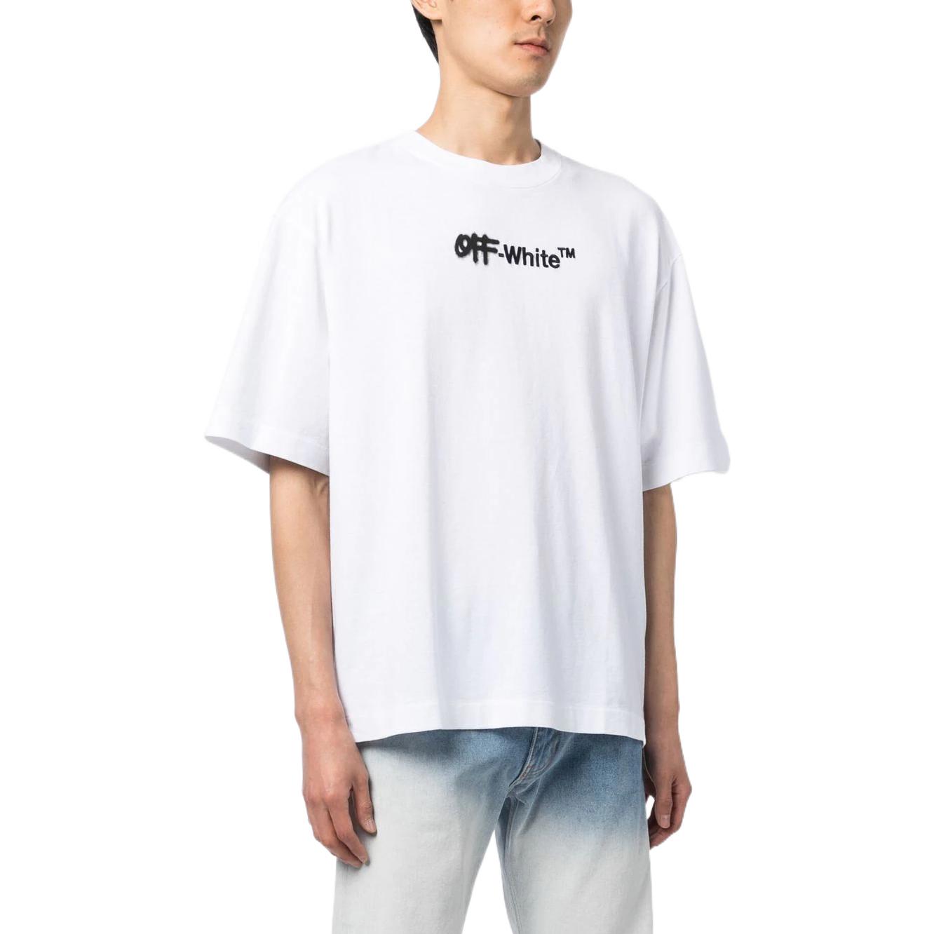 Off-White Spray Paint Logo Tee OMAA120F22JER0022011