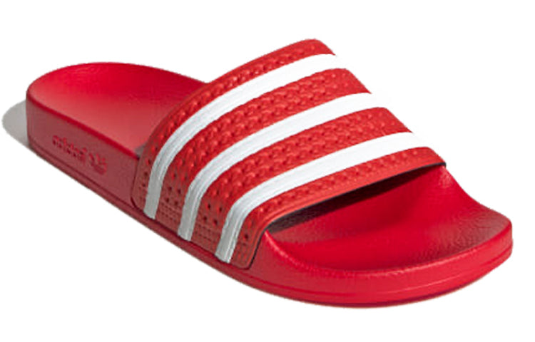 adidas originals Adilette Slides 'Red White' EF5432