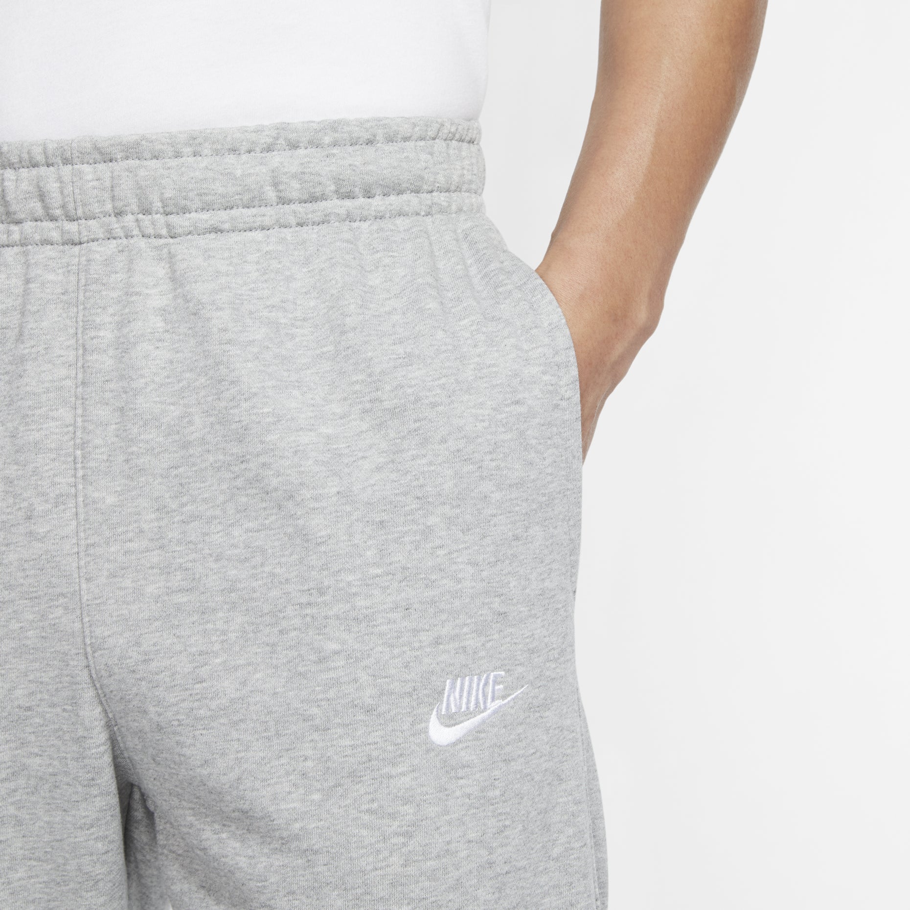Nike Sportswear NSW CLUB PANT OH FT Athleisure Casual Sports Breathable Long Pants light grey BV2714-063