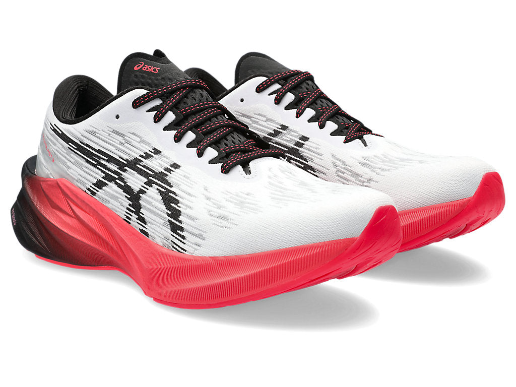 ASICS Novablast 3 Wide 'White Black Electric Red' 1011B459-104