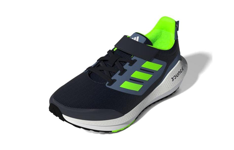 (GS) adidas EQ21 Run 2.0 Bounce Sport Running 'Black Solar Green' GY4366