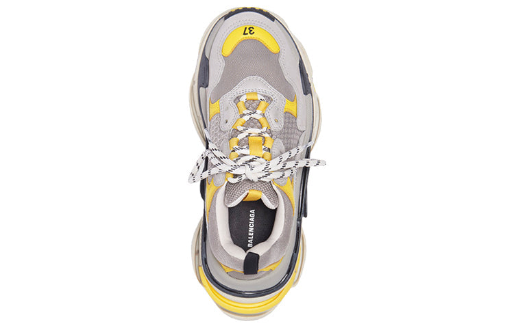 (WMNS) Balenciaga Triple S Trainer 'Yellow Grey' 524039W09OH7074