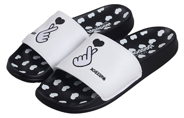 Reebok Classic Love Black White Slippers EF8146