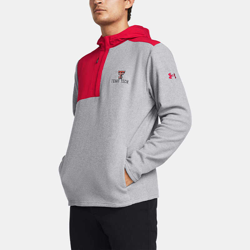 Under Armour Texas Tech University Fleece Collegiate Hoodie 'Grey Red' 5120631-602
