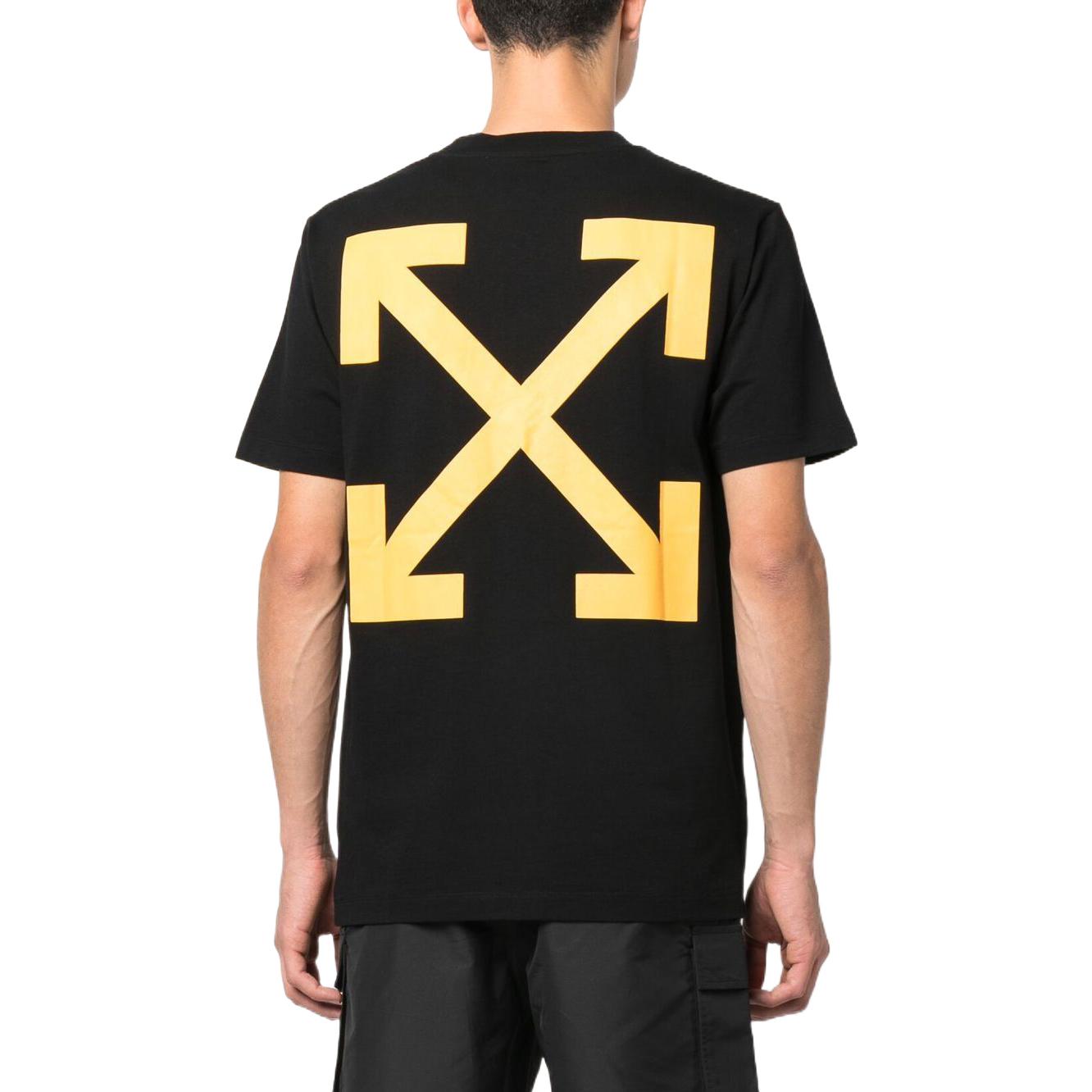 Off-White Caravaggio Printed Cotton T-shirt Black OMAA027C99JER0151001