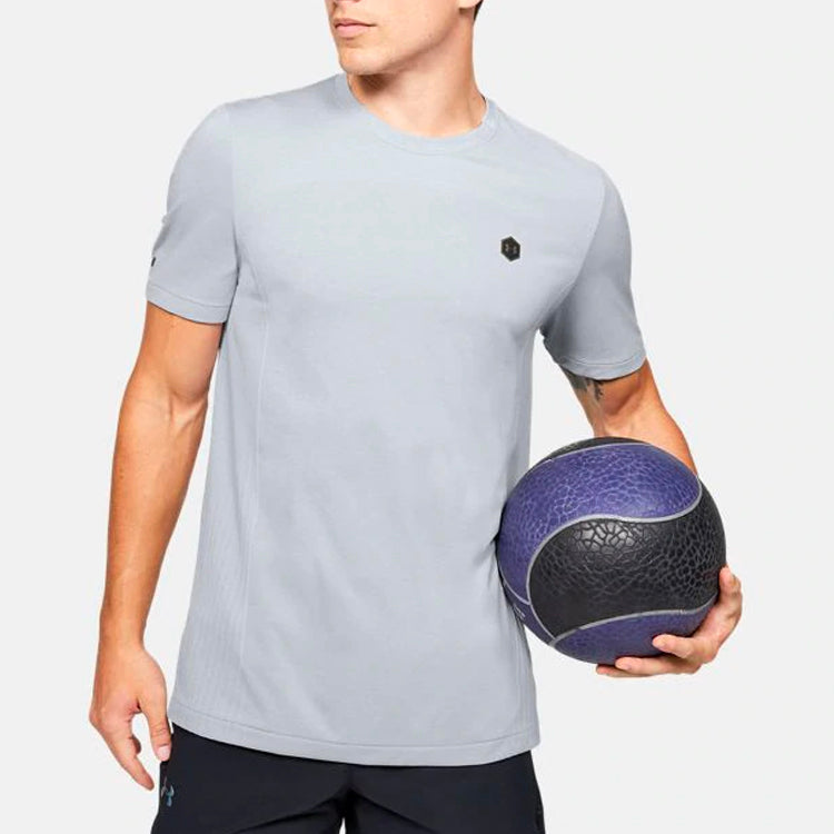 Under Armour RUSH Seamless Fitted T-shirt 'Grey' 1351448-014