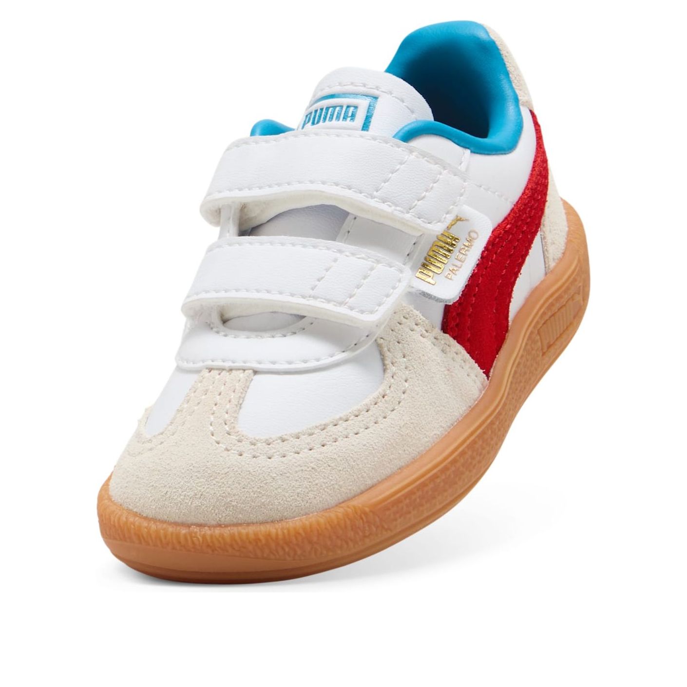 (TD) PUMA Palermo Leather 'White Red' 402004-10