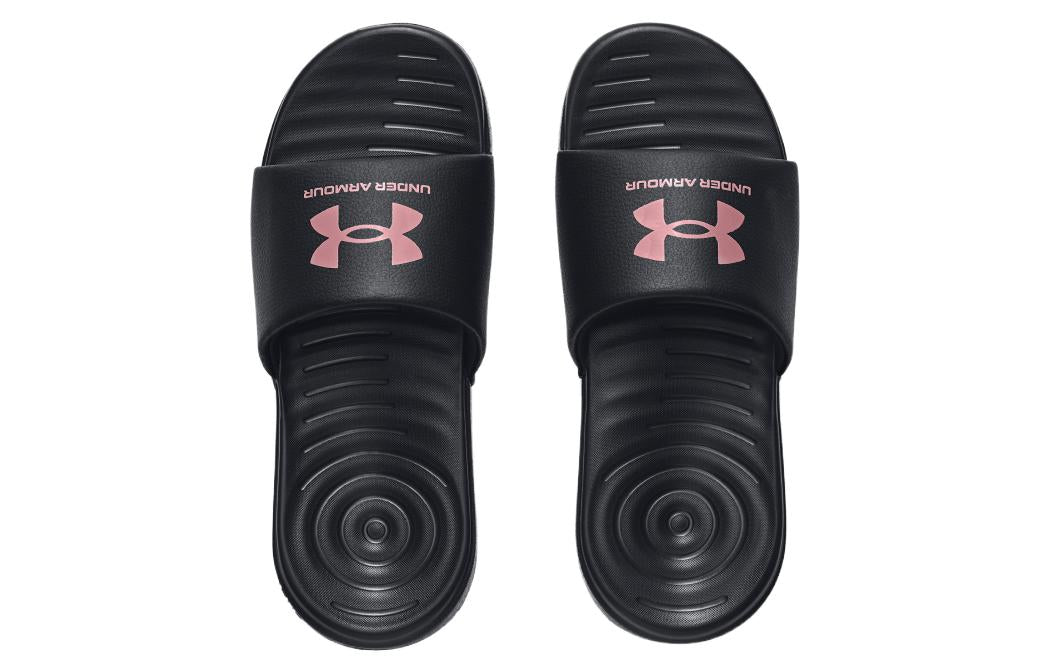 (WMNS) Under Armour Ansa Fixed Slide 'Black Pink Elixir' 3023772-007