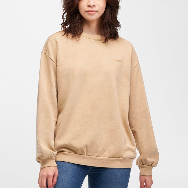 (WMNS) Levi's Pure Loose Casual T-Shirt 'Khaki' 32951-0002