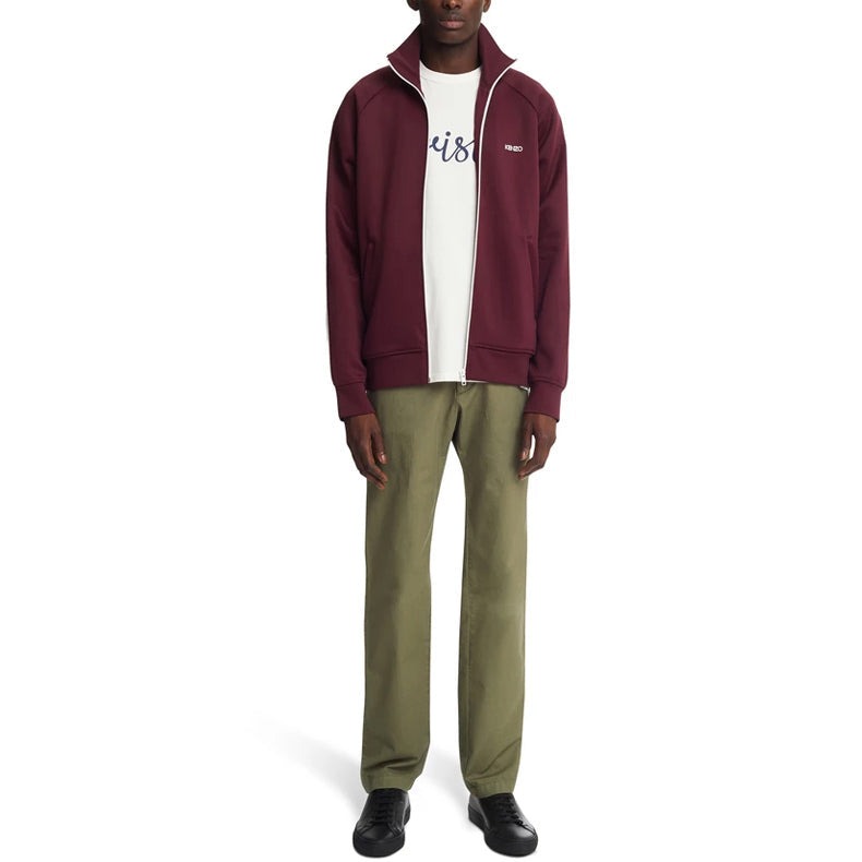 Men's KENZO Zipper Casual Long Sleeves Jacket Red F965BL7514CA-23