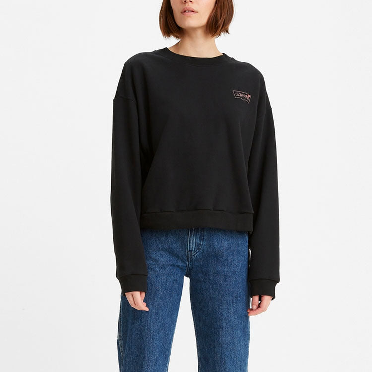 (WMNS) Levi's Pattern Printing T-Shirt 'Black' 85283-0030