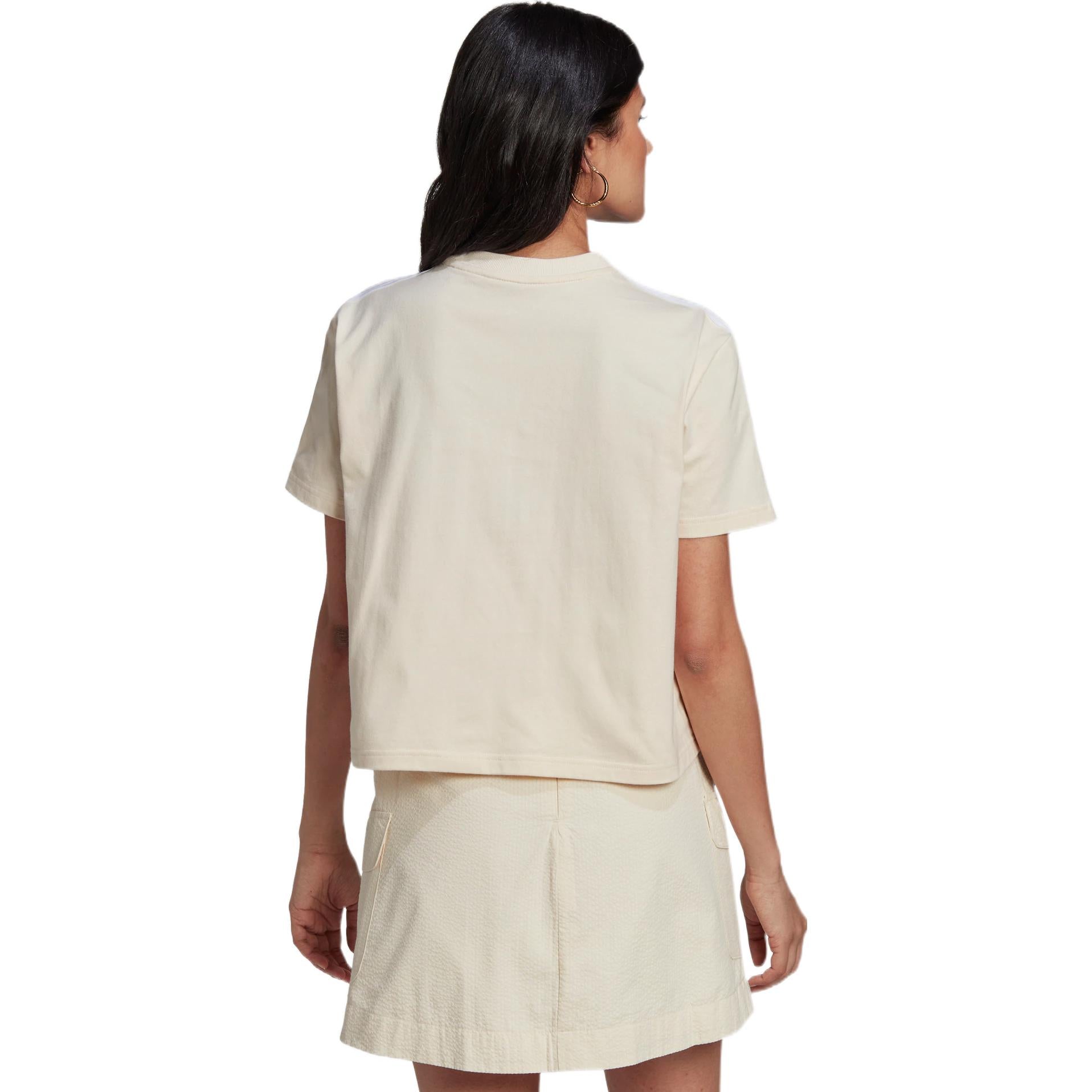 (WMNS) adidas Adicolor Classics Poplin Back Loose T-Shirt Asia Sizing 'White' HL9306