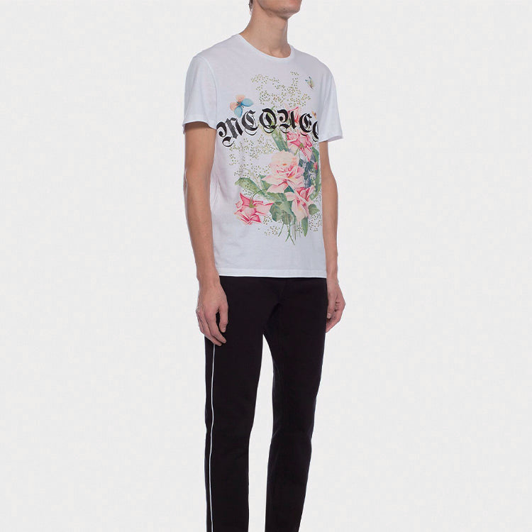 Men's Alexander McQueen Rose Skeleton White 520302QLZ710900