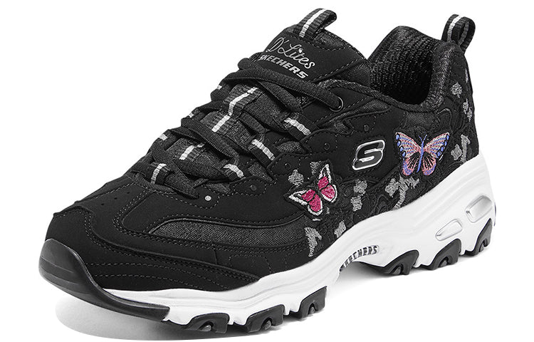 (WMNS) Skechers D'Lites 'Black' 149908-BLK
