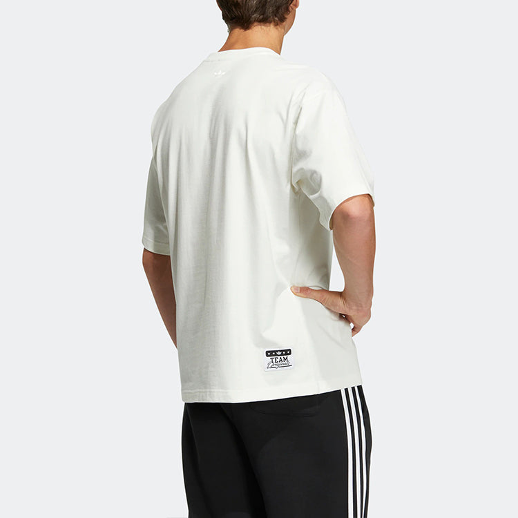 adidas originals Modern Collegiate Slogan T-shirt 'Off White' HS2014