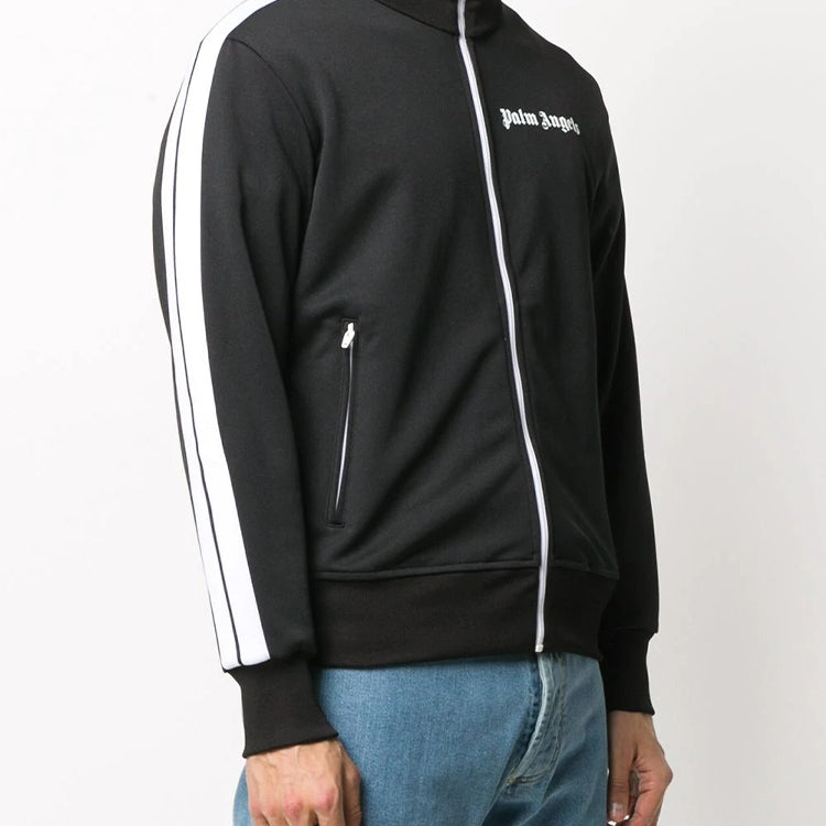 Men's PALM ANGELS Side Stripe Sports Jacket Black PMBD001E20FAB0011001