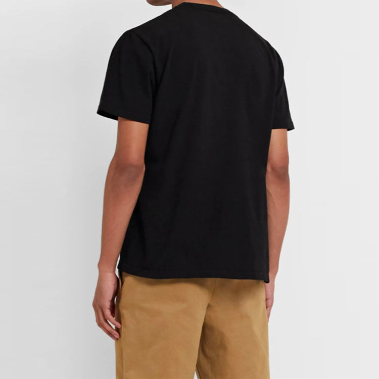 NOAH Nyc x Mr.Porter Recycle Cotton Rose Logo White Mr.Porter Tee KN32FW19BLK