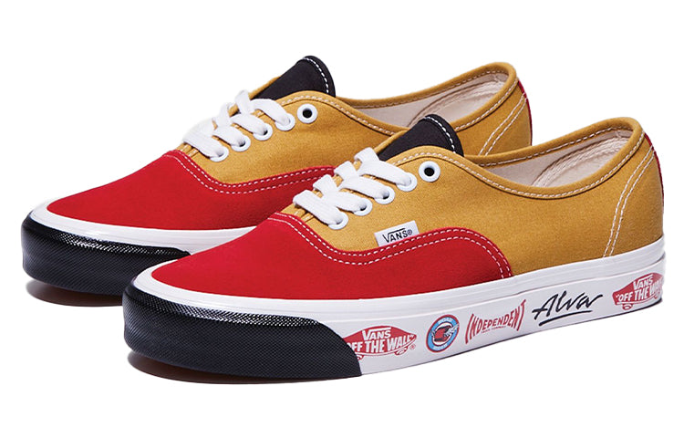 Vans Authentic Low Top Casual Skateboarding Shoes Unisex Red Gold VN0A7Q5CBO4