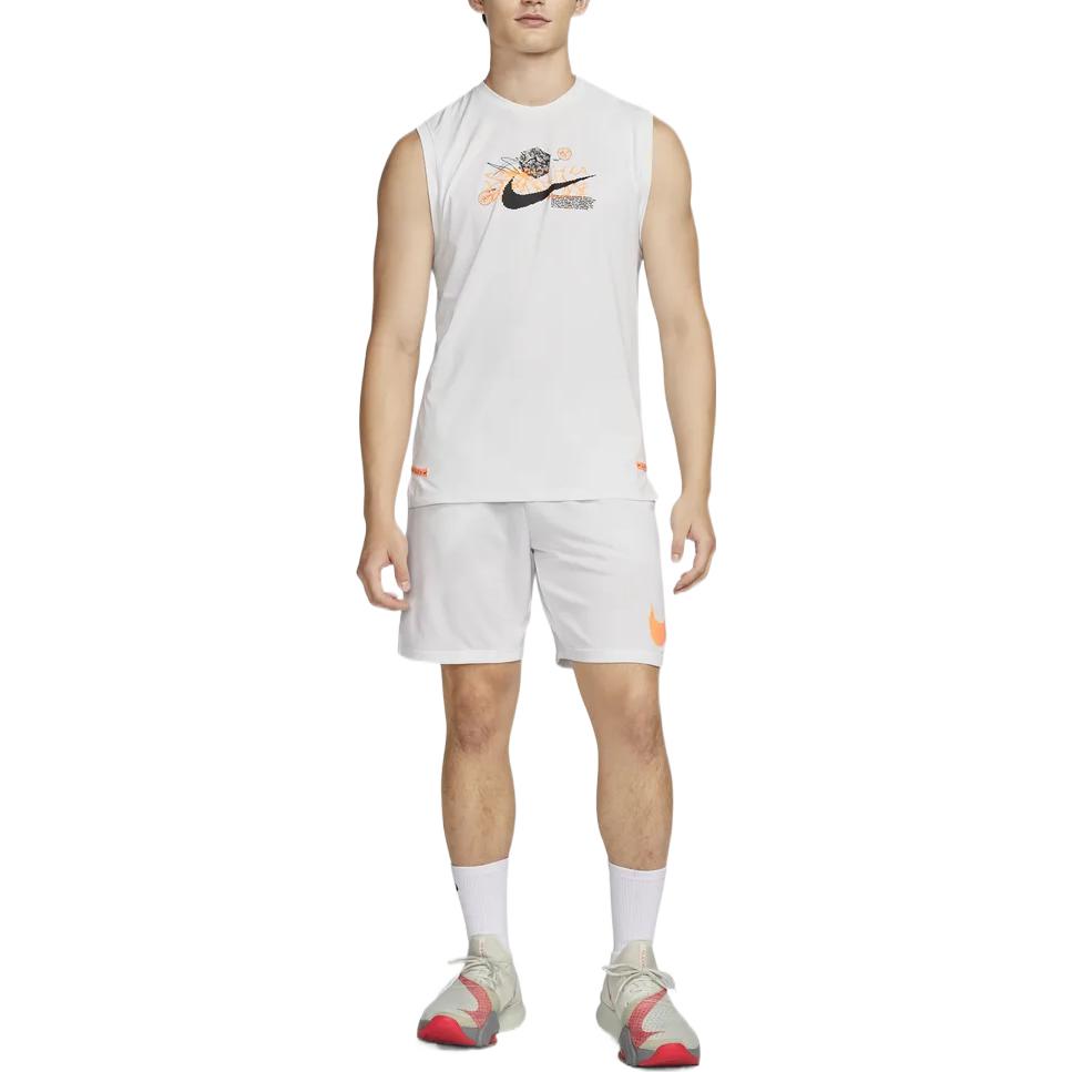 Nike Logo Printing Round Neck Pullover Sleeveless Vest White DQ4815-121
