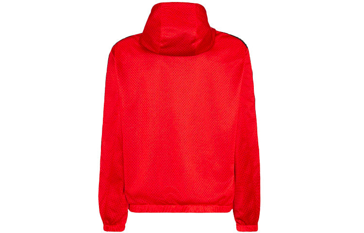 Men's FENDI SS21 High-tech Mesh Cloth Windbreaker Red FAA805A52AF1DOO