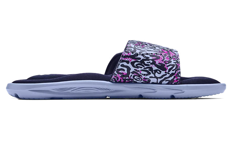 (WMNS) Under Armour Ignite VI Graphic Strap Slides 'Blue Purple' 3024453-400