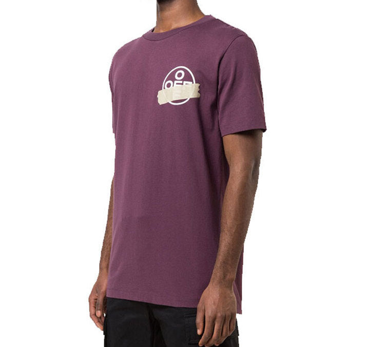 Off-White Tape Arrows print Printed Men Purple OMAA027R20185002B248
