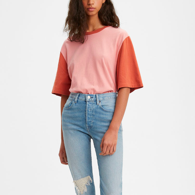 Levis Loose Round Neck Short Sleeve Colorblock 74910-0003
