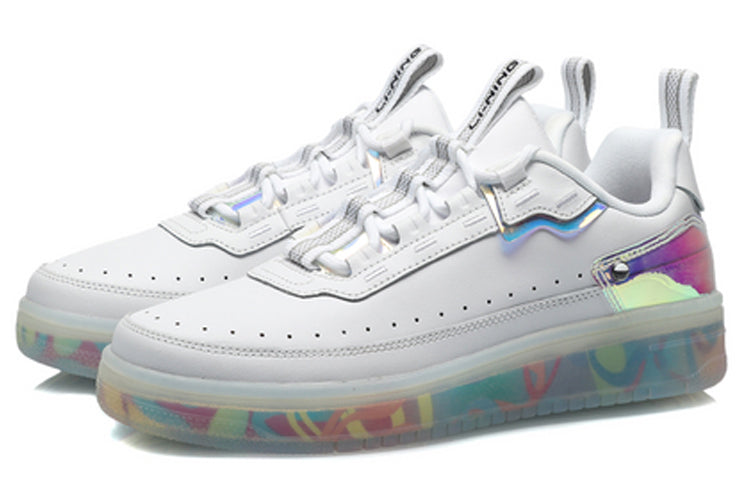 (WMNS) Li-Ning Counterflow Classic Casual Shoe White Black Gray AGCP232-15