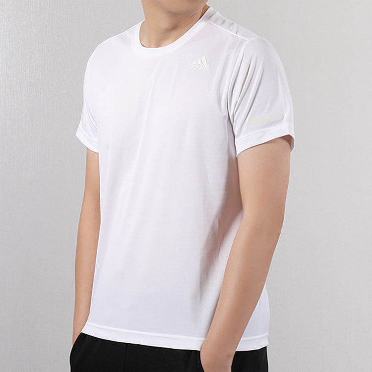 adidas Training Sports Round-neck Short-sleeve Tee Men White EI6393