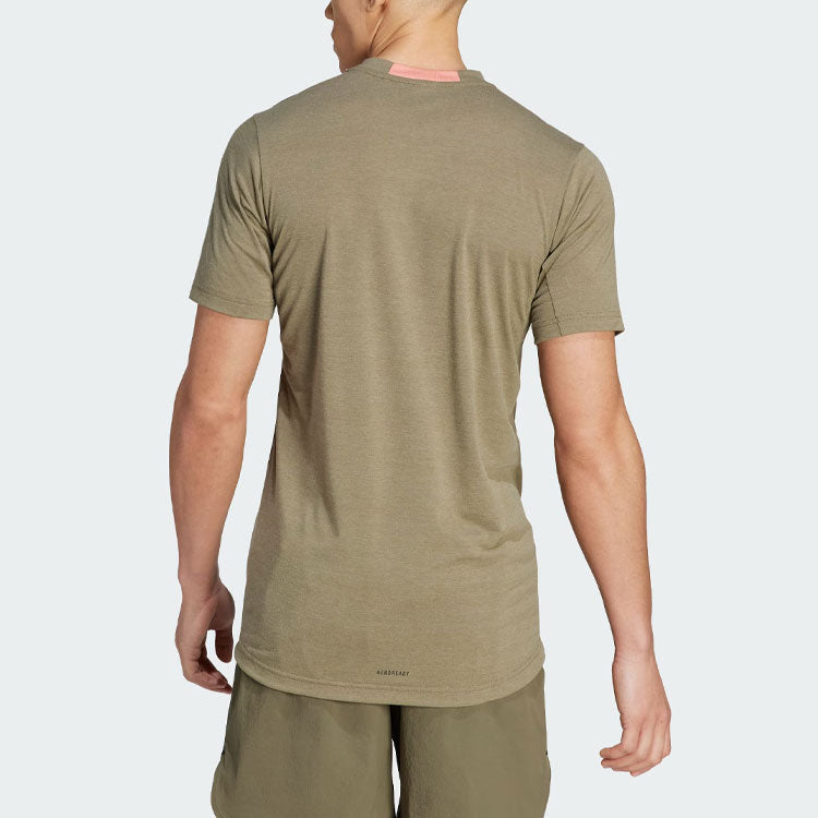 adidas Designed For Training Pro Series Strength T-Shirts 'Olive Green' IL1457