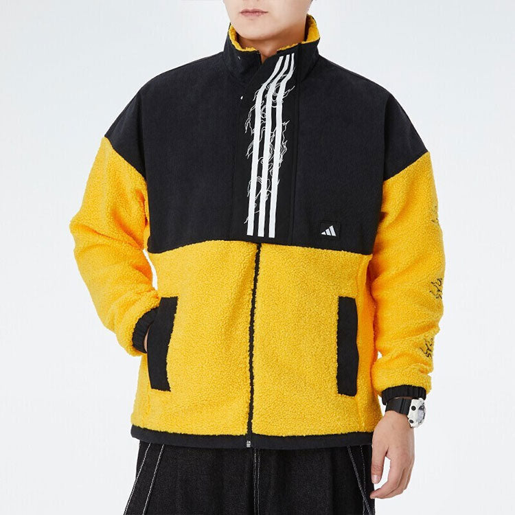 adidas Anti-Wind Jacket 'Black Yellow' GM4438