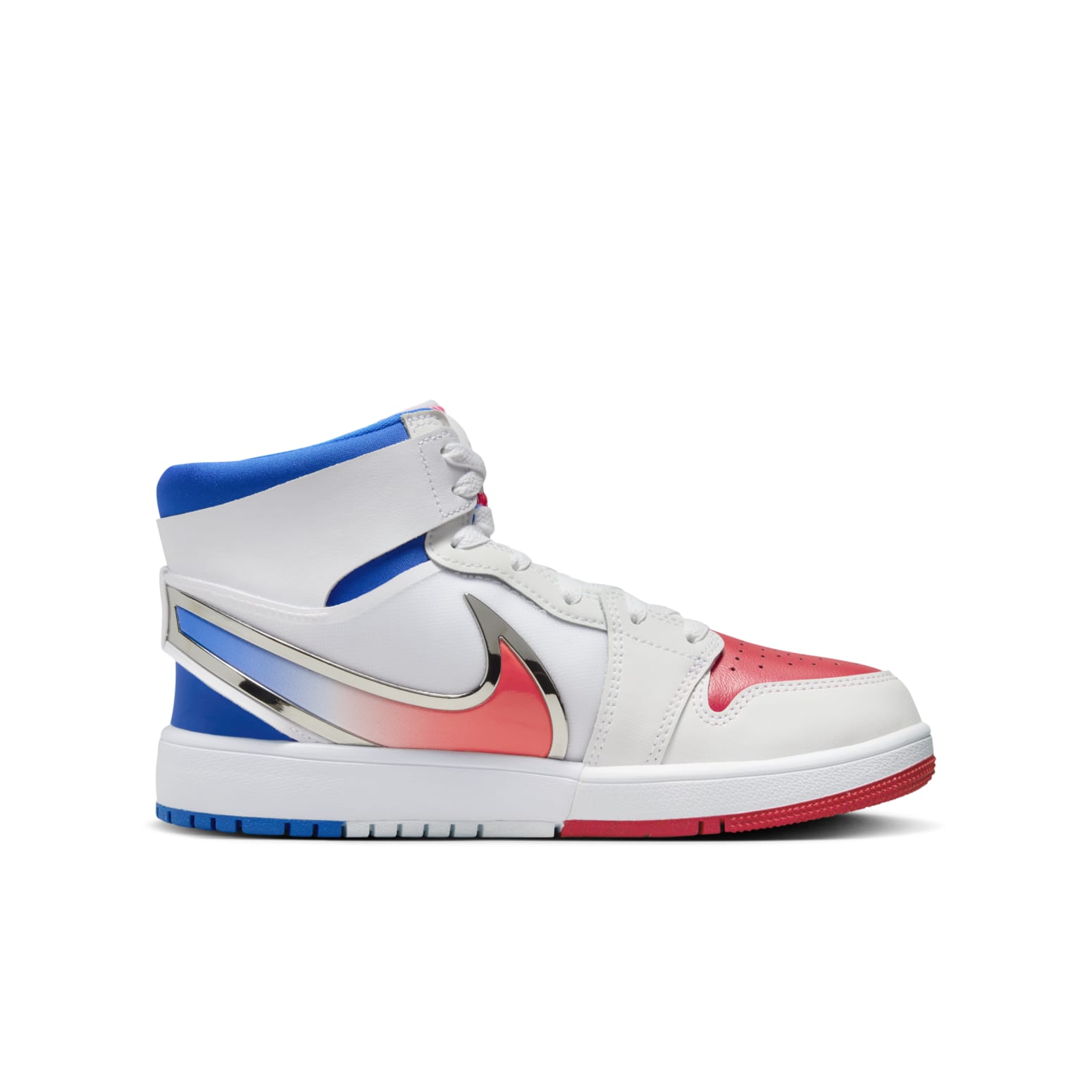 (GS) Air Jordan 1 Mid RM EasyOn 'White Racer Blue Red' FQ1281-100