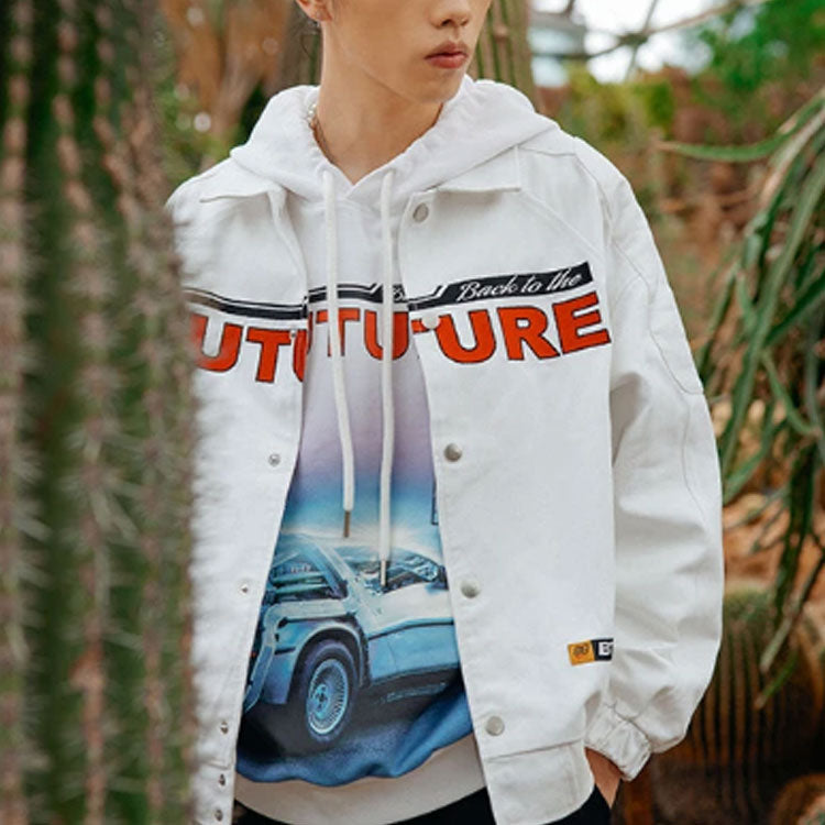 Li-Ning x Back To The Future Crossover Funny Printing Pullover Sports 'White' AWDRB01-3