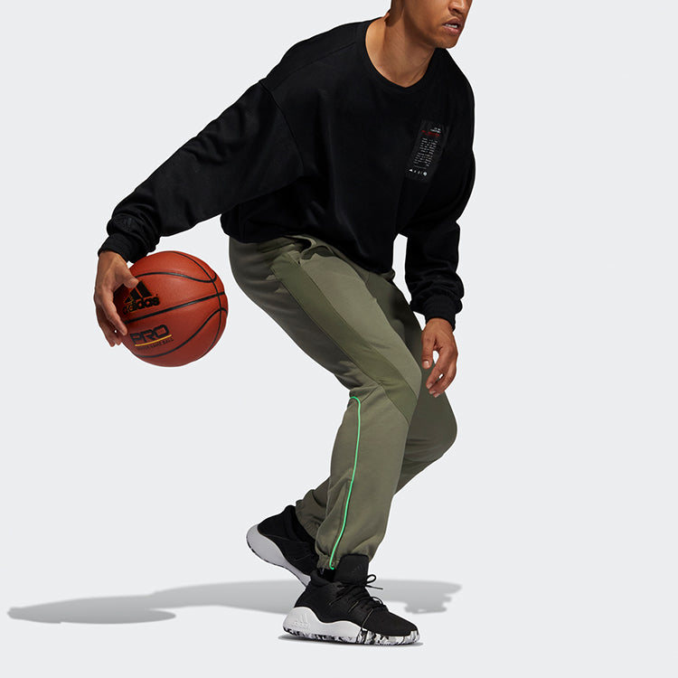 adidas Rose CU PNT Basketball Sports Long Pants Green GE2937