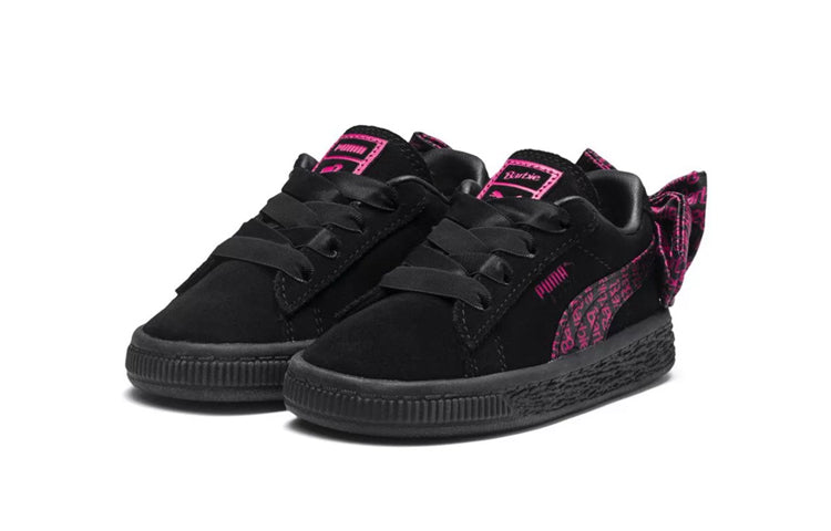 (TD) PUMA X Barbie Suede Classic Casual Shoes Black 366659-01
