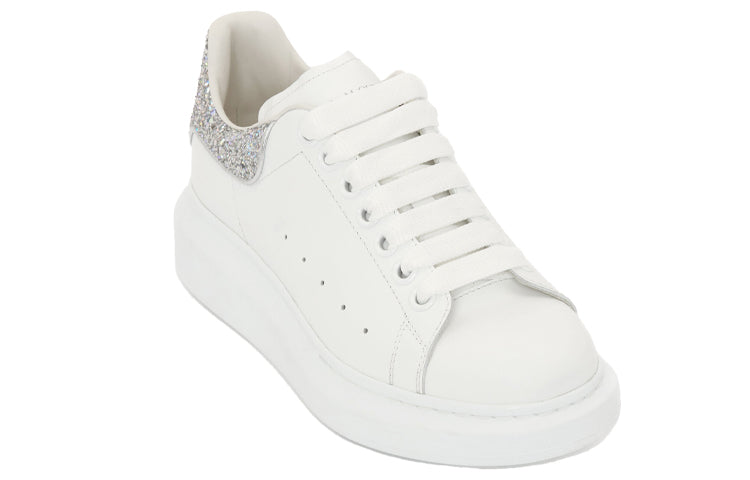 (WMNS) Alexander McQueen Oversized Sneaker 'White Holo Silver' 558945WHTQI9413