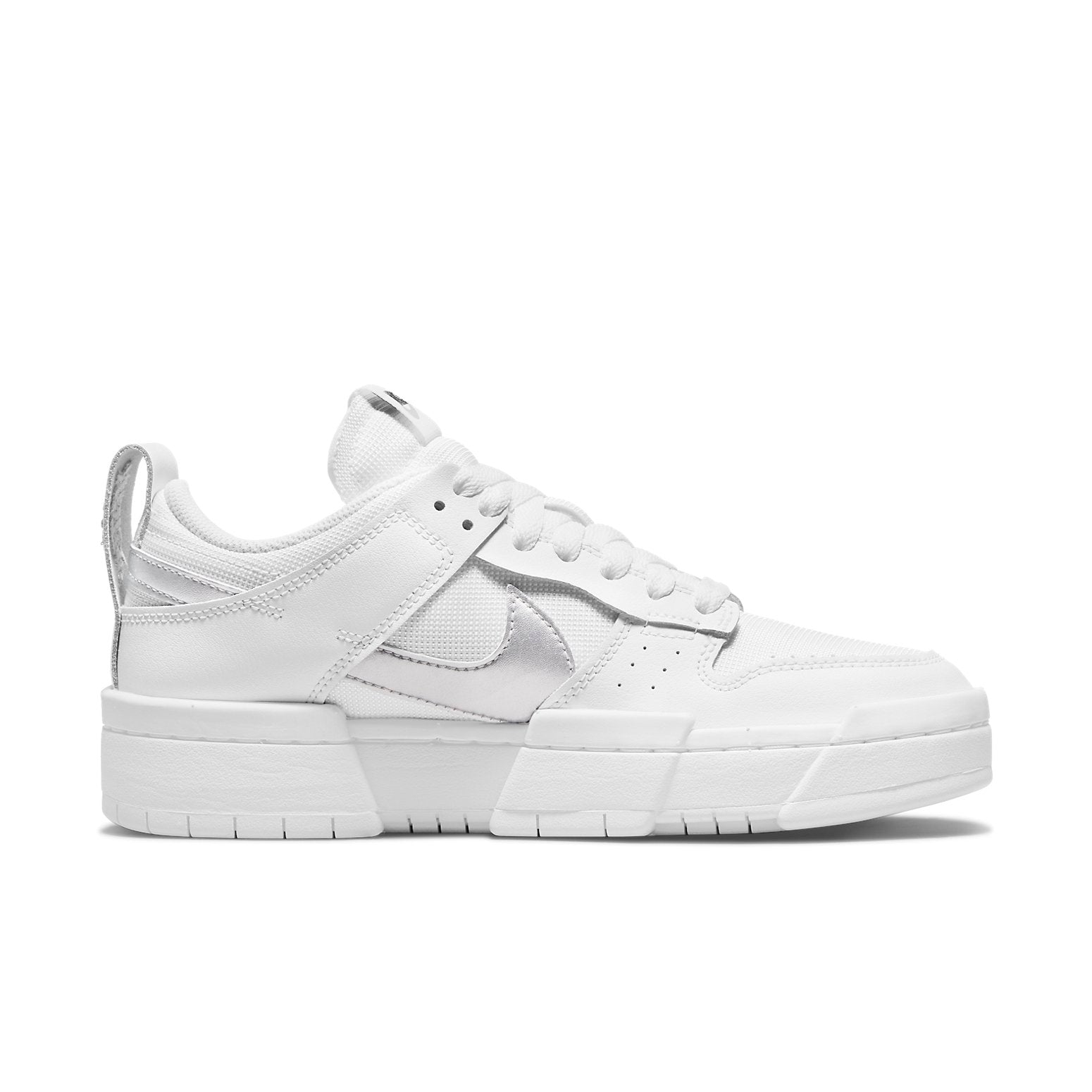 (WMNS) Nike Dunk Low Disrupt 'White Metallic Silver' DJ6226-100
